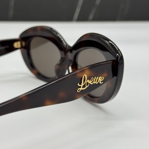 NEW LOEWE LW40153F 52E WOMEN SUNGLASSES HAVANA LOEWE EYEWEAR - Picture 6 of 11